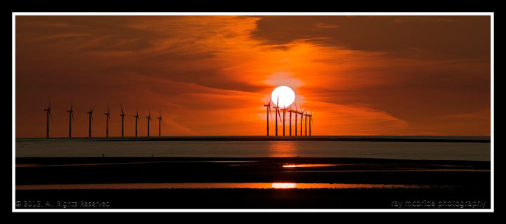 A really Wonderful Sunset from Ray McBride, taken at New Brighton on Merseyside
